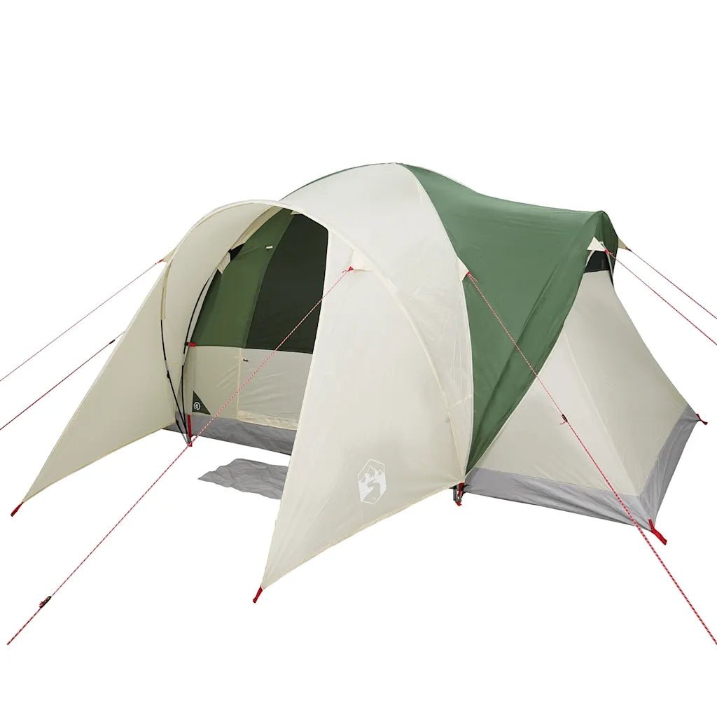 Tenda da Campeggio a Cupola per 6 Persone-Tenda per Escursionismo Verde Impermeabile 295135
