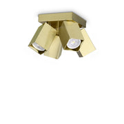 Plafoniera Dynamite 4 Luci Gu10 Ottone