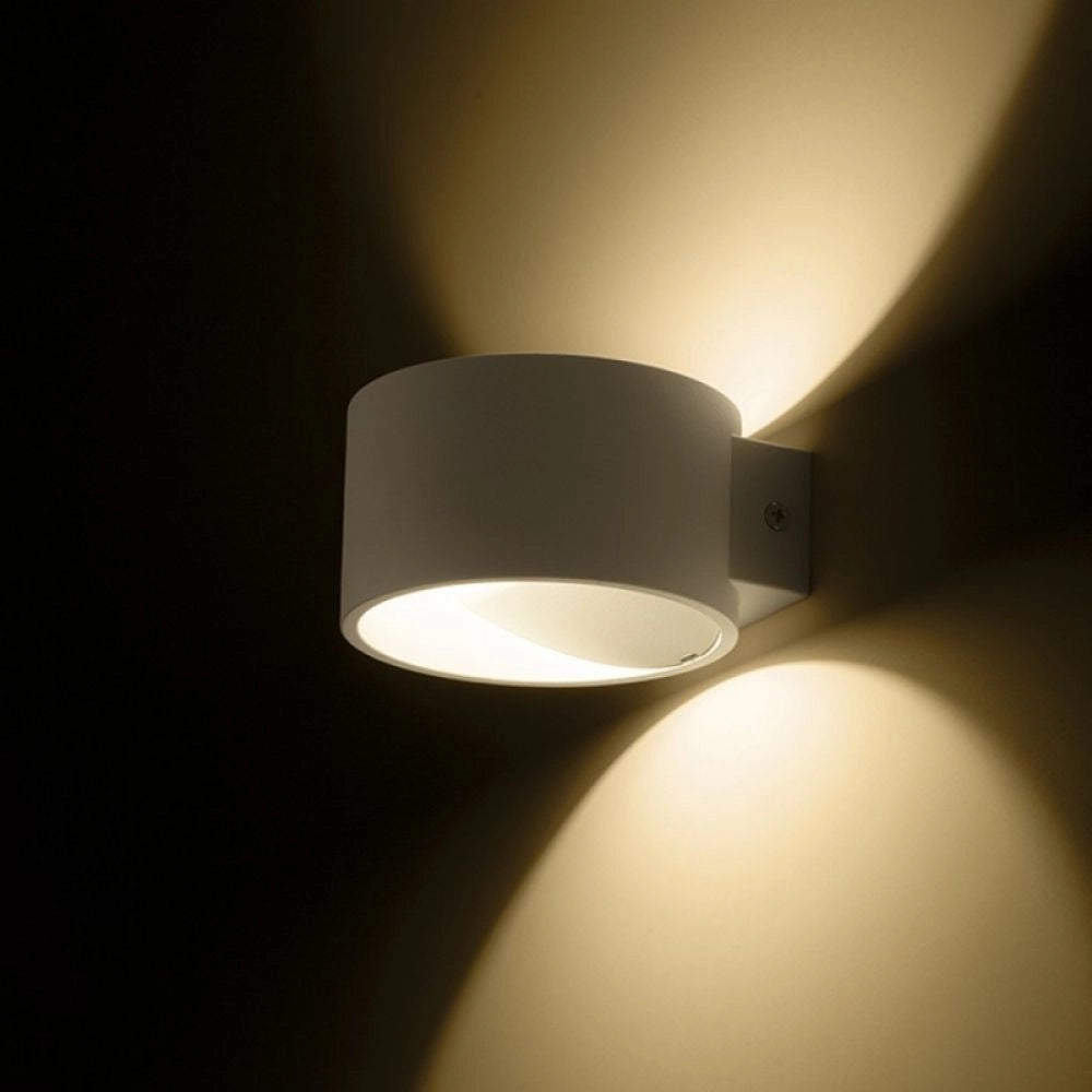 Faretto BIARITZ da parete bianco 230V LED 5W 3000K