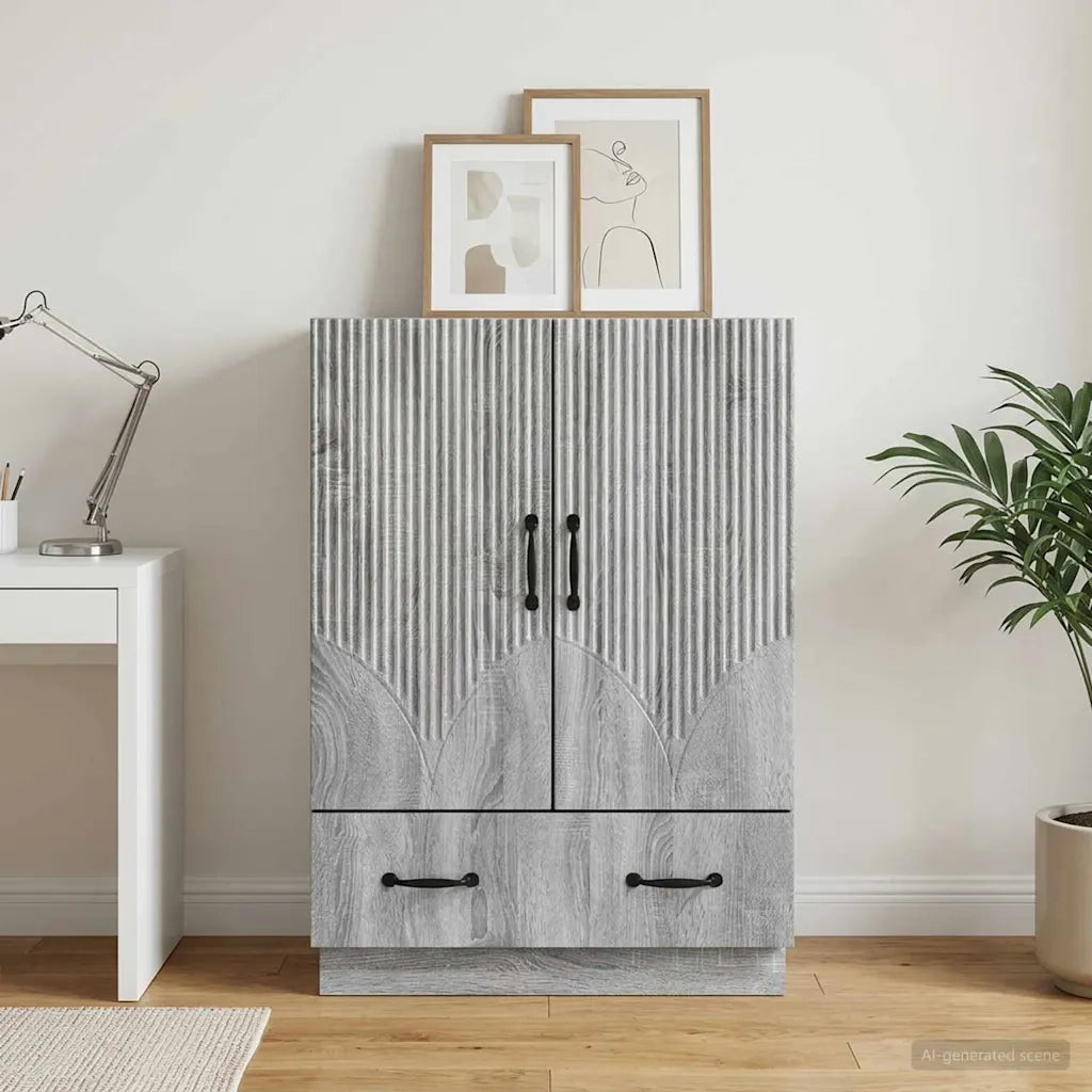 Credenza Grigio Sonoma 66 x 34,5 x 92 cm Legno ingegnerizzato 895361