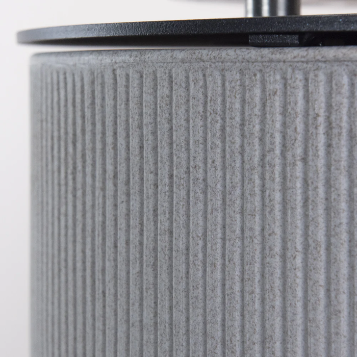 Camino a Bioetanolo Braciere da Pavimento Ø36xh56 cm per Interno ed Esterno Modigliani Ghisa Grigio