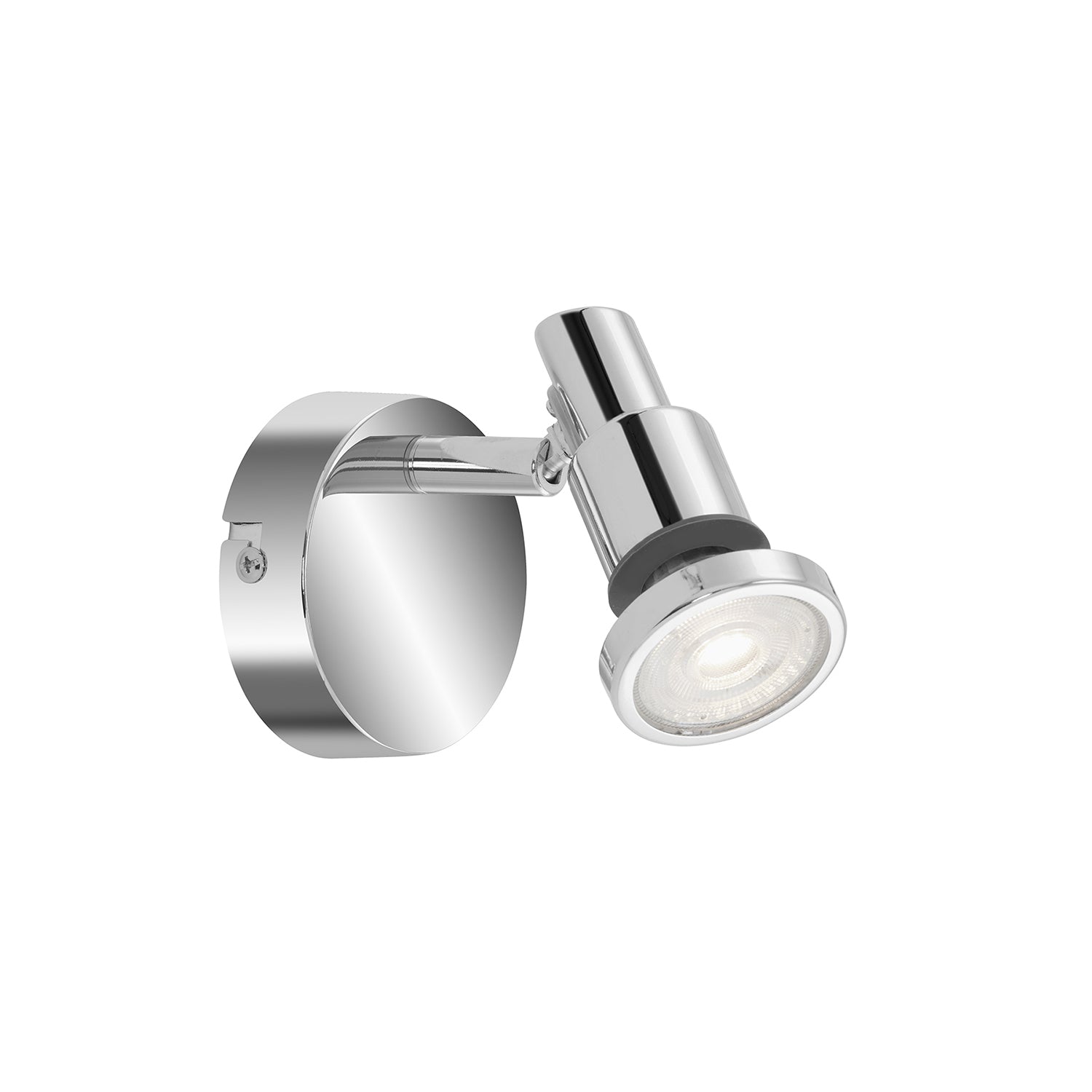 Faretti E Spot Nordico Flamo Metallo Cromo 1 Luce Gu10 3000K