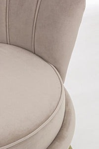 Poltrona Giliola in Velluto Grigio Elegante Classica Shabby Chic Sedia Salotto