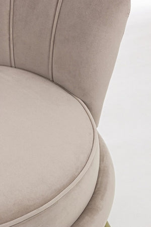 Poltrona Giliola in Velluto Grigio Elegante Classica Shabby Chic Sedia Salotto