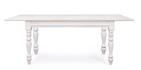 Tavolo Allungabile Legno Bianco Country Chic Shabby 150 240 cm 10 posti Colette