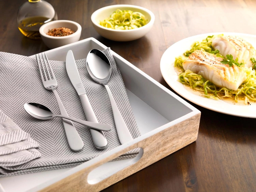 ZWILLING Set di 68 posate da tavola per 12 persone in acciaio inox 18/10 di alta qualità, opache, serie Greenwich