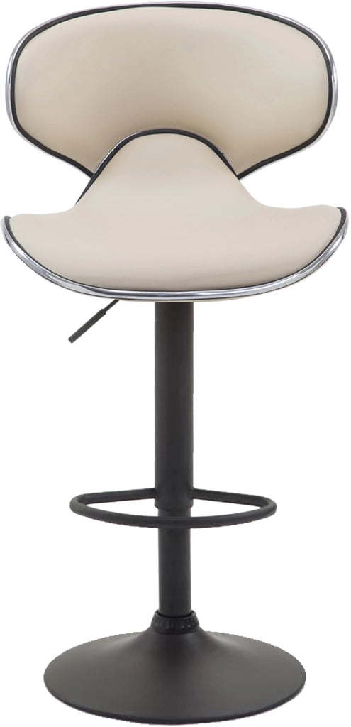 Set 2x Sgabelli LAS VEGAS V2 in similpelle crema,nero