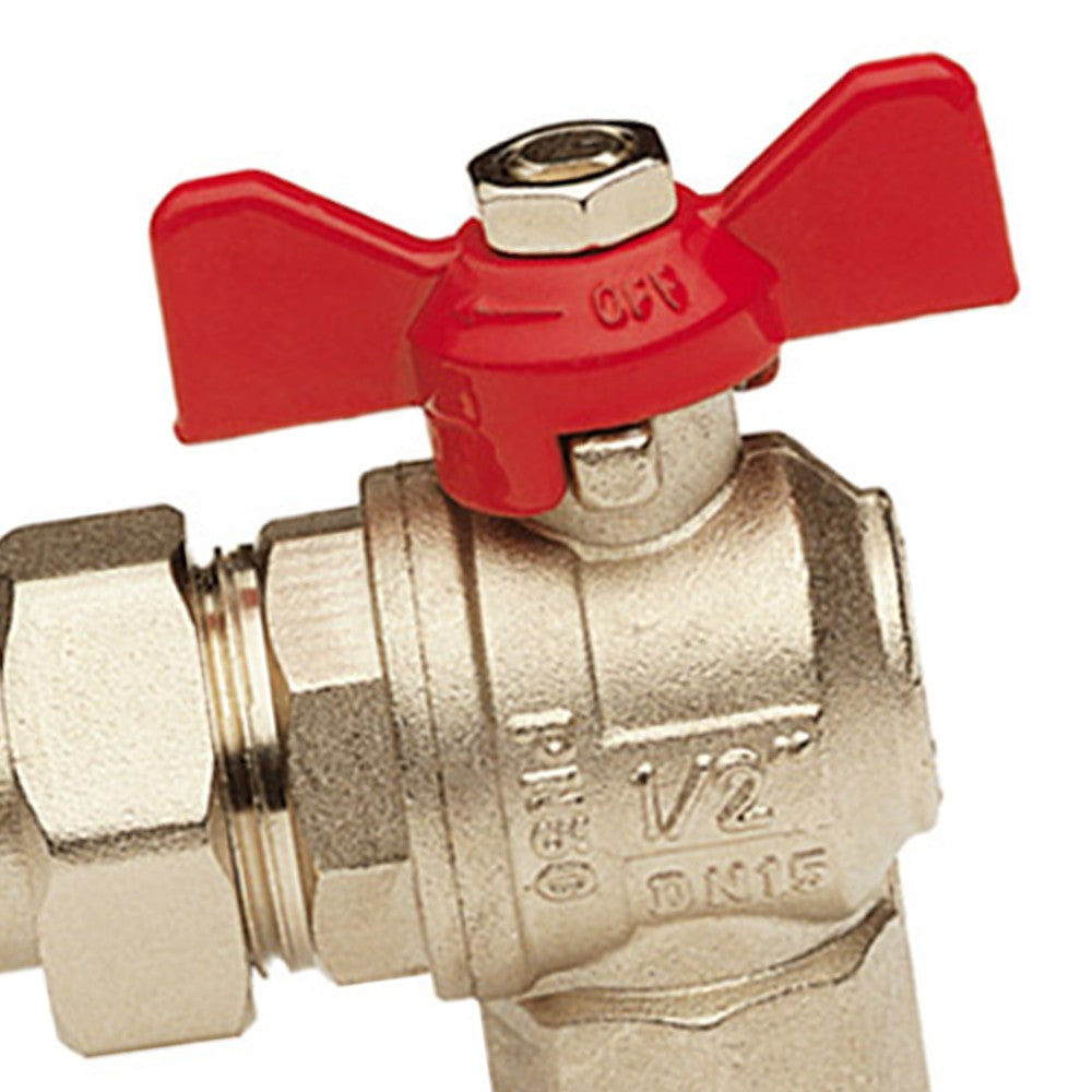 Valvola a sfera ad angolo a sette fili