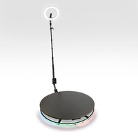 Piattaforma Fotografica Rotante con Batteria 24V Luce ad Anello Bastone Selfie