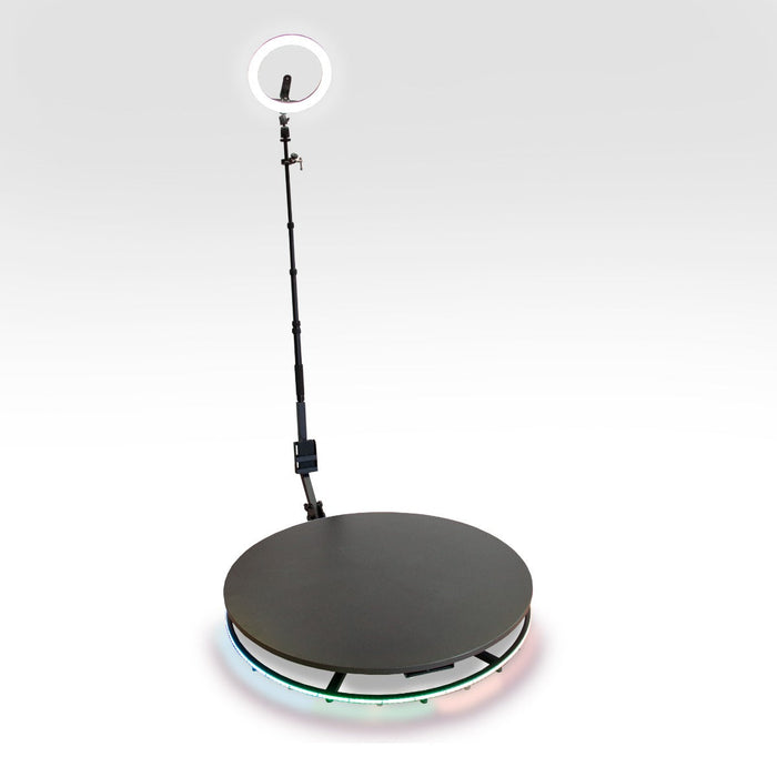 Piattaforma Fotografica Rotante con Batteria 24V Luce ad Anello Bastone Selfie