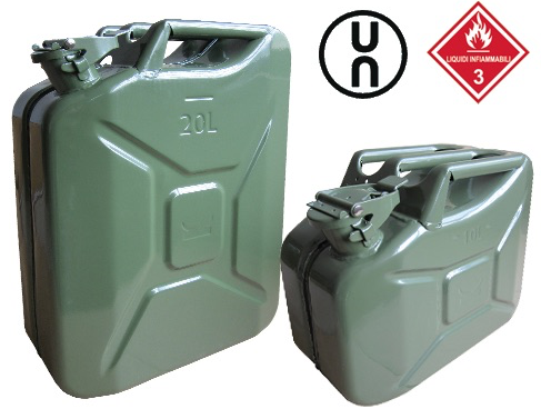 TANICA IN METALLO PER CARBURANTE INFIAMMABILE DA LT.5
