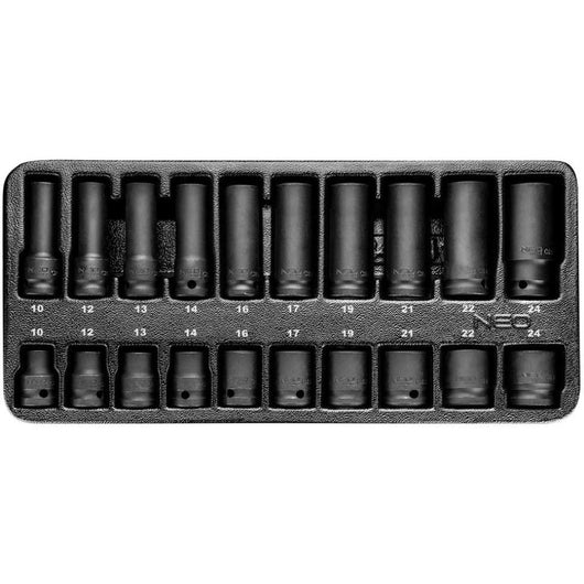 Topex 84-241 set di bussole per r avvitatori a percussione da 1