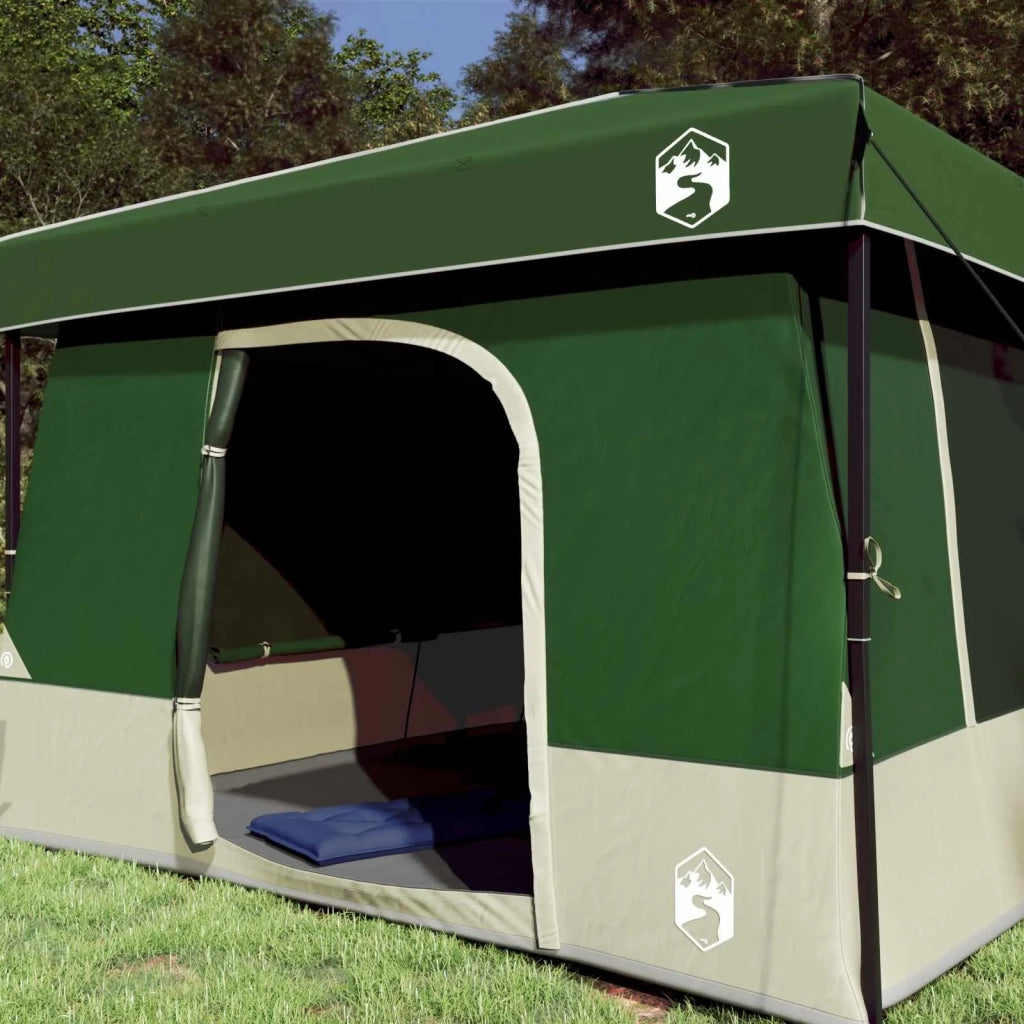 Set di Tende da Campeggio 2 pcs Verde Taffeta e Tessuto 3337175