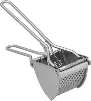 Riciclatore manuale a raccordo a nastro in acciaio inossidabile per purè di patate - per creare un purè cremoso e soffice - accessorio da cucina per ricette di cucina - 11x34in
