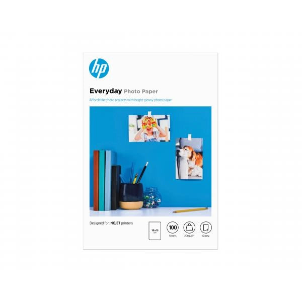 HP CARTA FOTOGRAFICA LUCIDA HP EVERYDAY GLOSSY PHOTO PAPER - 100 FOGLI/10X 15 CM