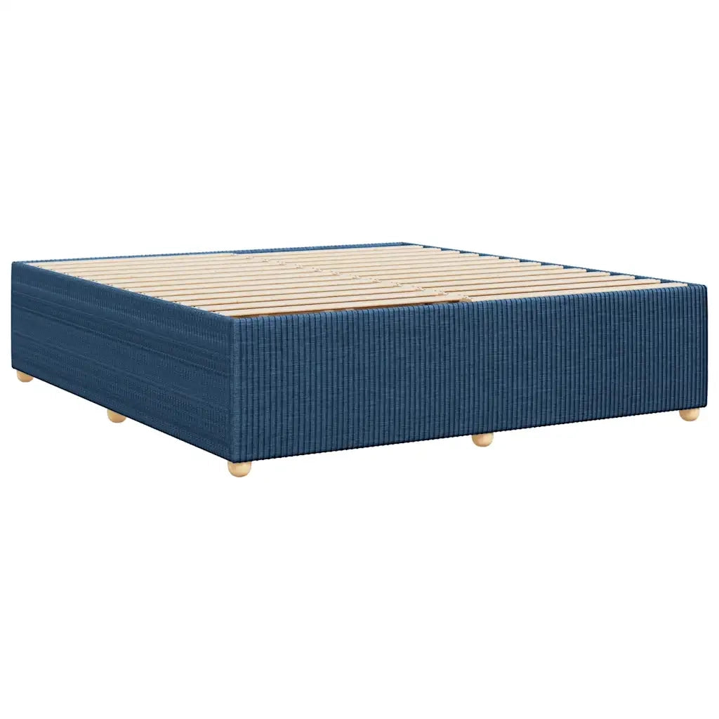 Letto matrimoniale | Letto per adulti | Giroletto senza Materasso Blu 200x200 cm in Tessuto