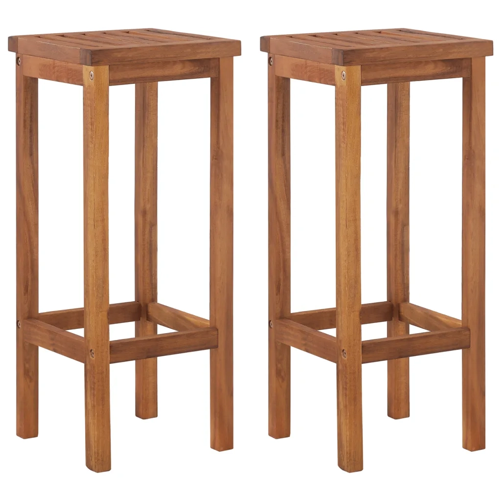 Set da Bar per Giardino 3 pz in Legno Massello di Acacia
