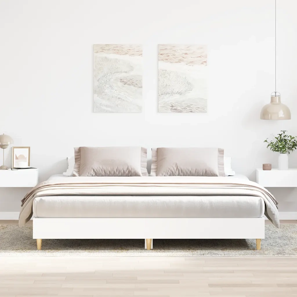 Giroletto senza Materasso Bianco 180x200 cm Legno Multistrato 3329021