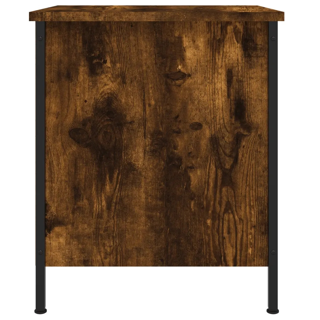 Comodini 2 pz-Set di 2 Tavolino da notte Rovere Fumo 40x42x50 cm in Legno Multistrato
