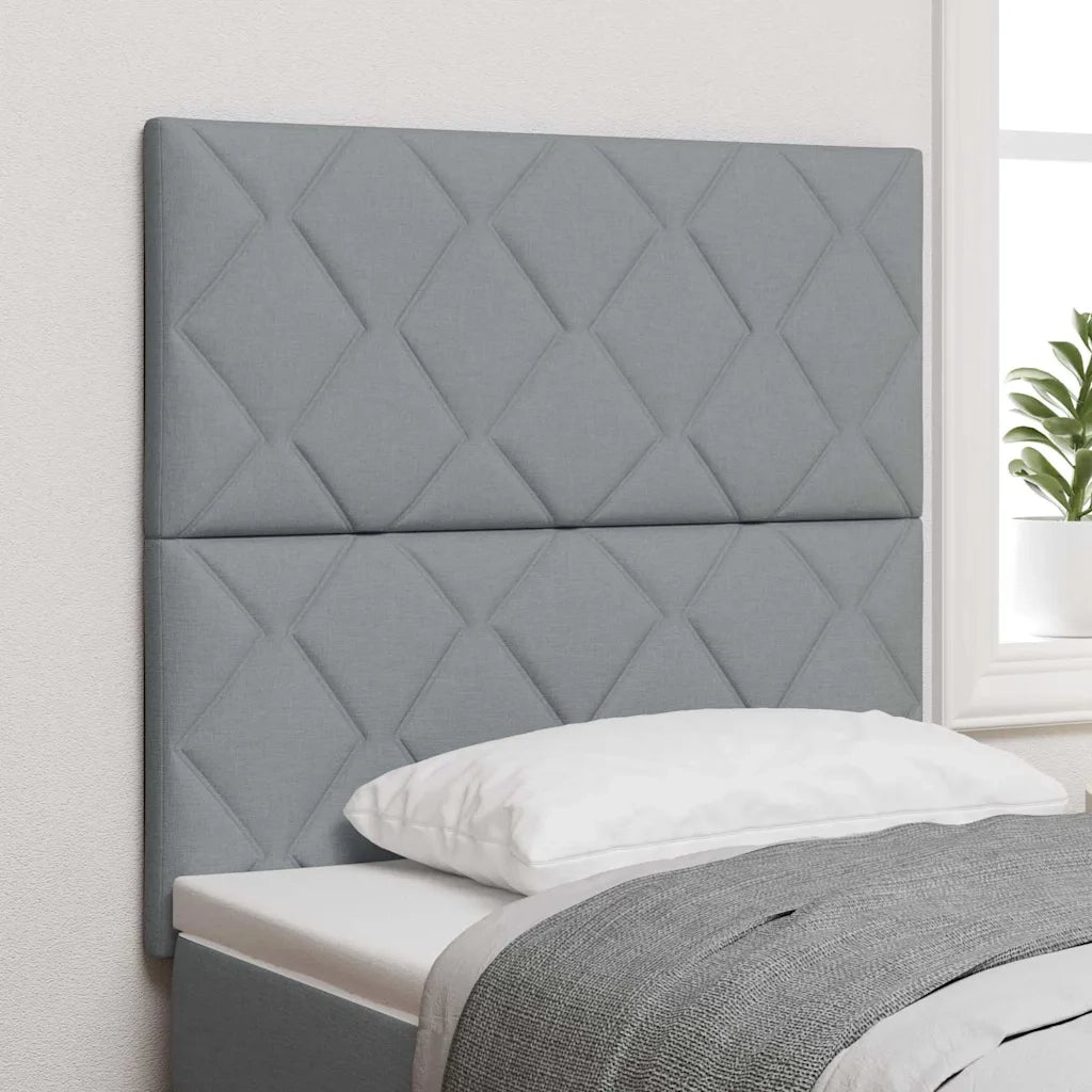 Testiera Grigio chiaro 90 cm Tessuto 3338488