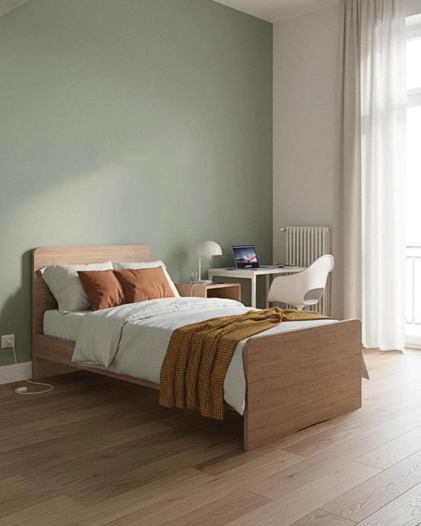 Letto easy con fascioni e pediera - Letto una piazza e mezzo 127 x 197 - Struttura Virginia - Rete e materasso esclusi_