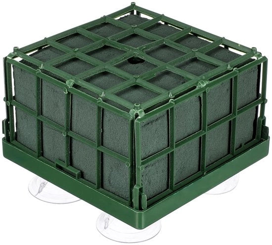 Schiacciapatente per fiori - Decorazione per matrimoni - Supporto per fiori - Punta appuntita - Plastica - 12x12x9cm - Decorazione perfetta per matrimoni