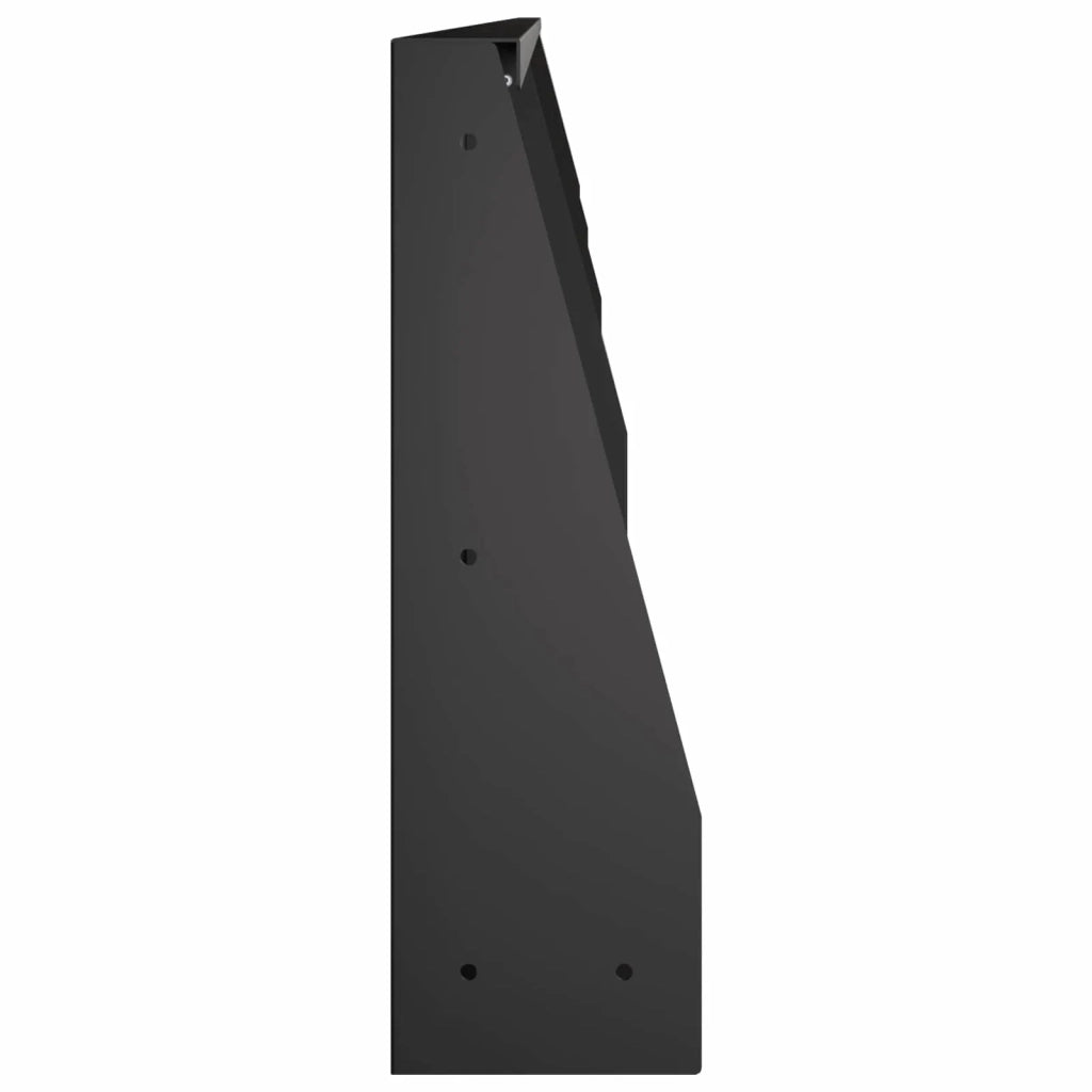 Muro di contenimento 4 pz 100 x 12 x 30 cm Acciaio Nero 3449030