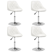 Sedie da Pranzo 4 pz Bianche in Similpelle cod mxl 56272