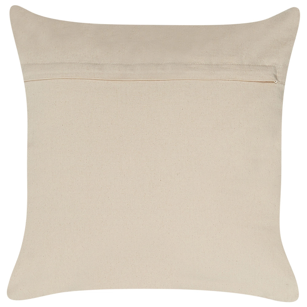 Cuscino in cotone oro rosa 50 x 50 cm motivo geometrico metallizzato glamour