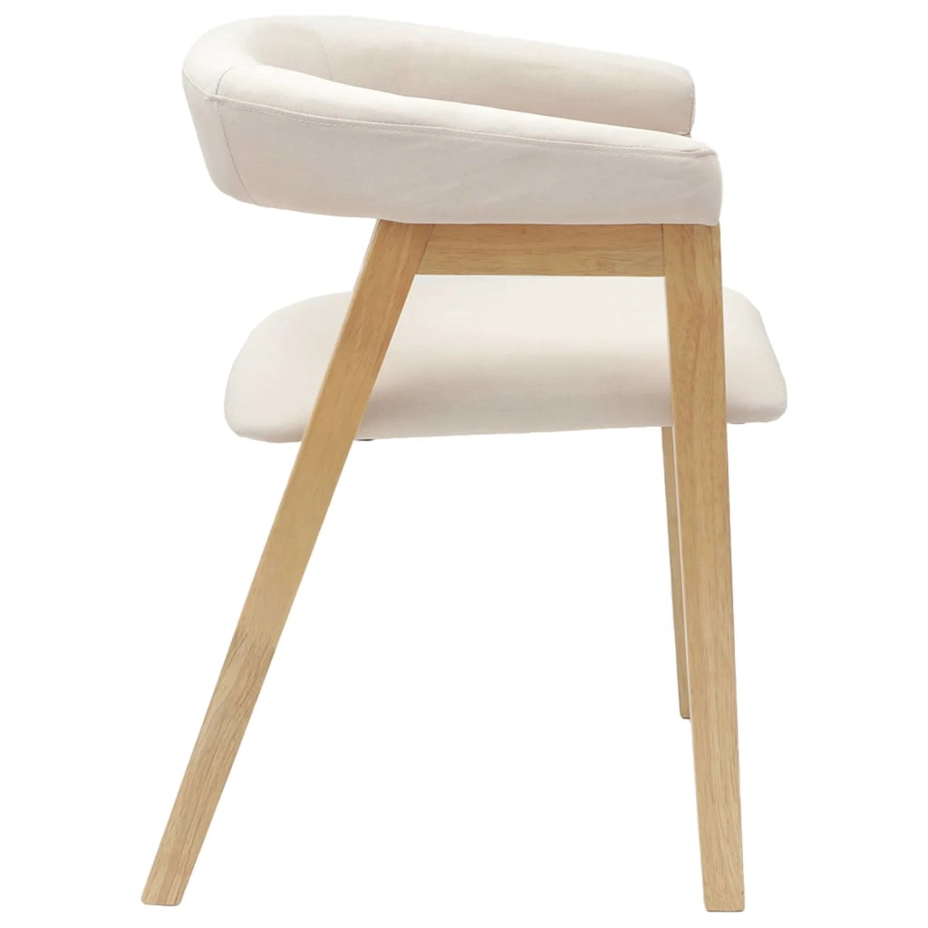 Sedie da pranzo 2 pcs Naturale 54 x 57 x 73 cm