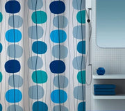 Douchegordijn Acquastato - 1 pezzo - Blu - Poliestere - 180 cm x 200 cm