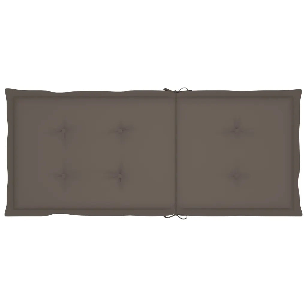Sedie da Giardino Pieghevoli 3pz con Cuscini Acacia Massello 3064097