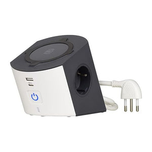 MULTIPRESA CON RICARICA WIRELESS 15W CELLULARE BIANCO BTICINO