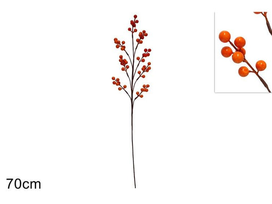 STELO BACCHE AUTUNNALI DECORATIVO ALTO 70CM DI DUESSE