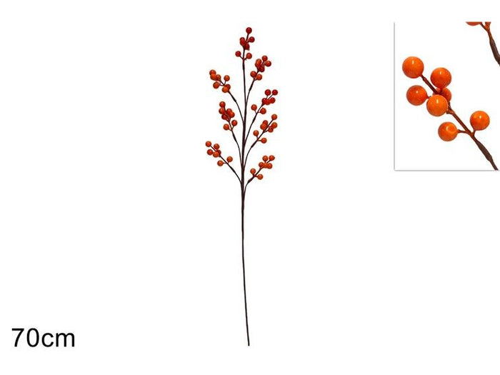 STELO BACCHE AUTUNNALI DECORATIVO ALTO 70CM DI DUESSE