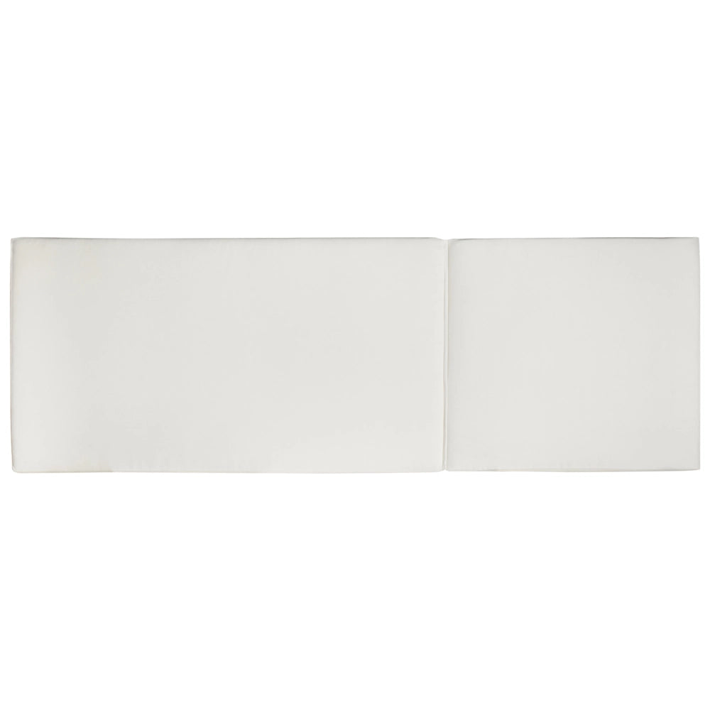 Set di 2 lettini da giardino reclinabili in legno d'acacia con cuscini bianco sporco reclinabile resistente alle intemperie