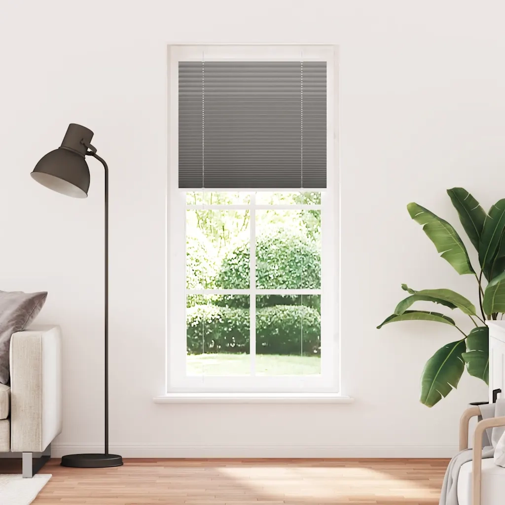 vidaXL Tenda Plissettata Antracite 100x200cm Larghezza Tessuto 99,4 cm