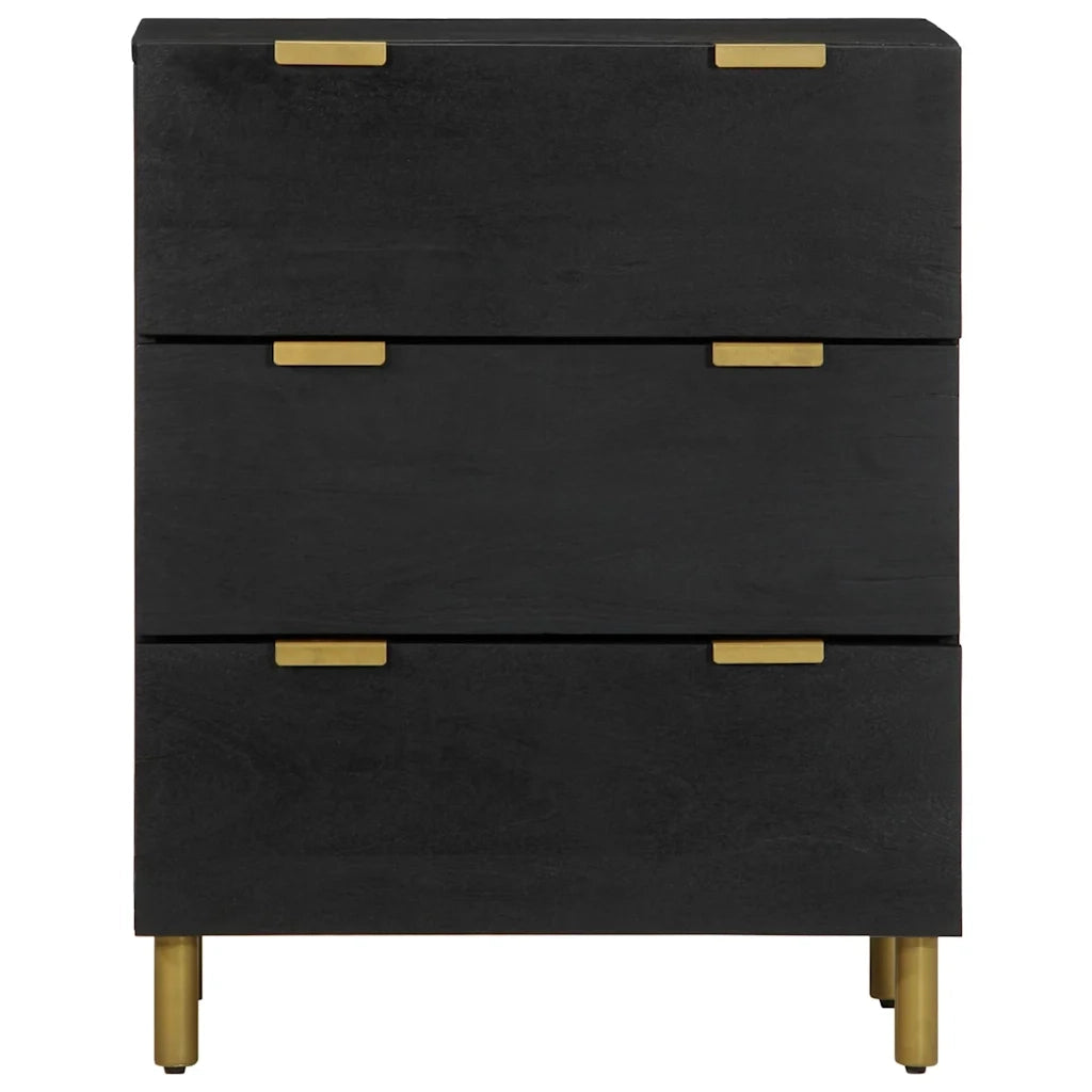 Credenza-Buffet-Armadio da cucina Nera 60x33x75 cm in Legno Multistrato 578451