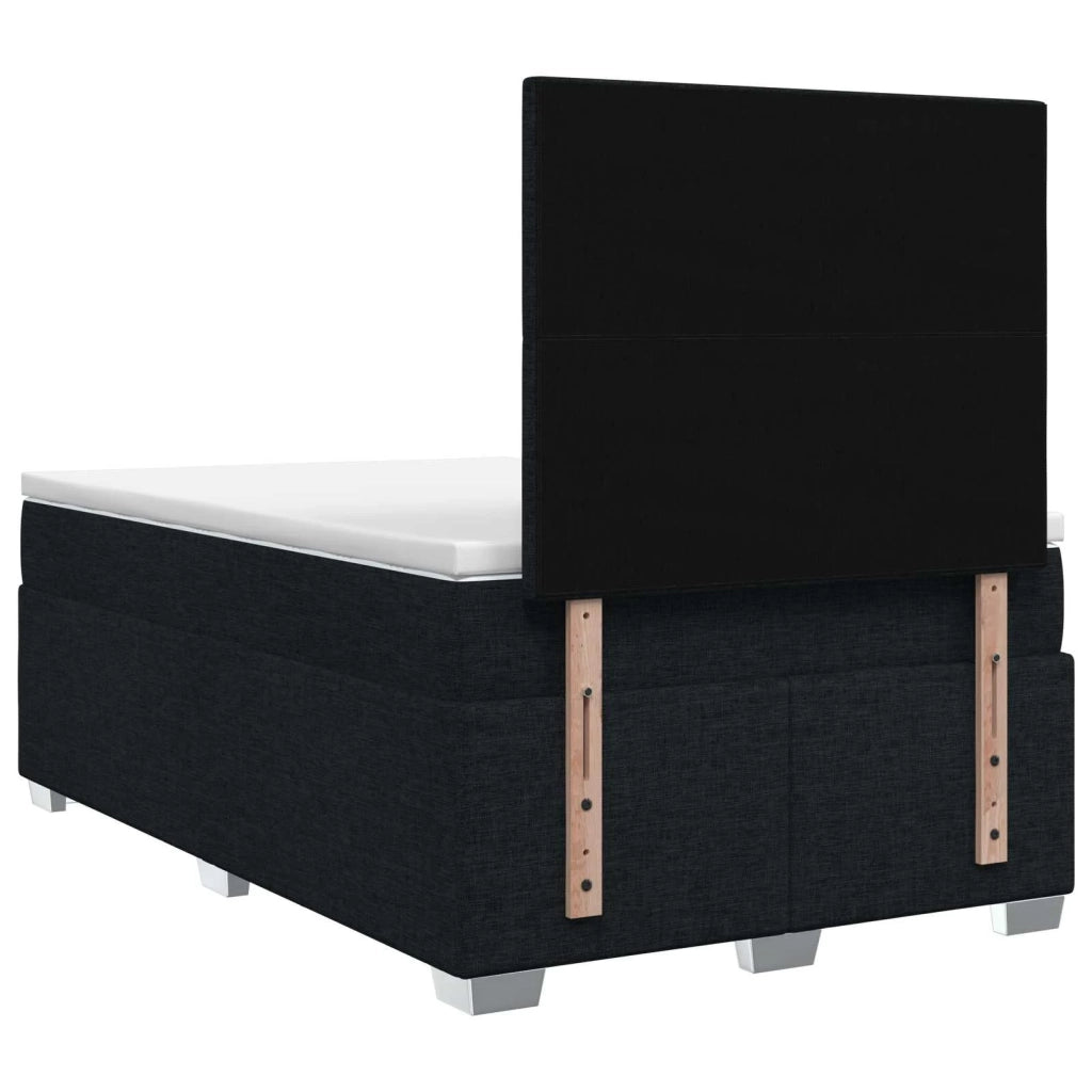 Letto box spring con materasso Nero 120 x 190 cm Tessuto 3453362