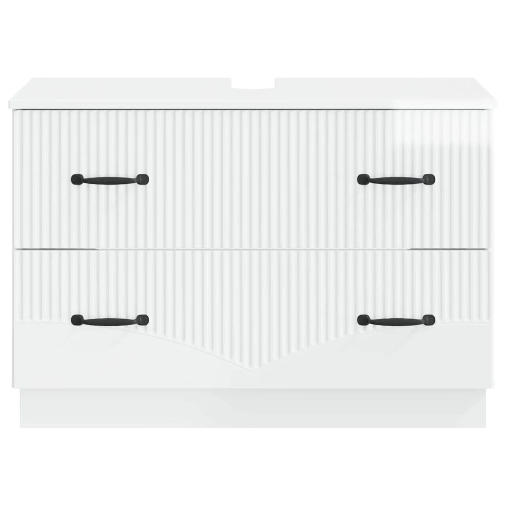 Armadio per Lavabo da Bagno HOORN Bianco Lucido 82 x 41 x 56 cm 897239