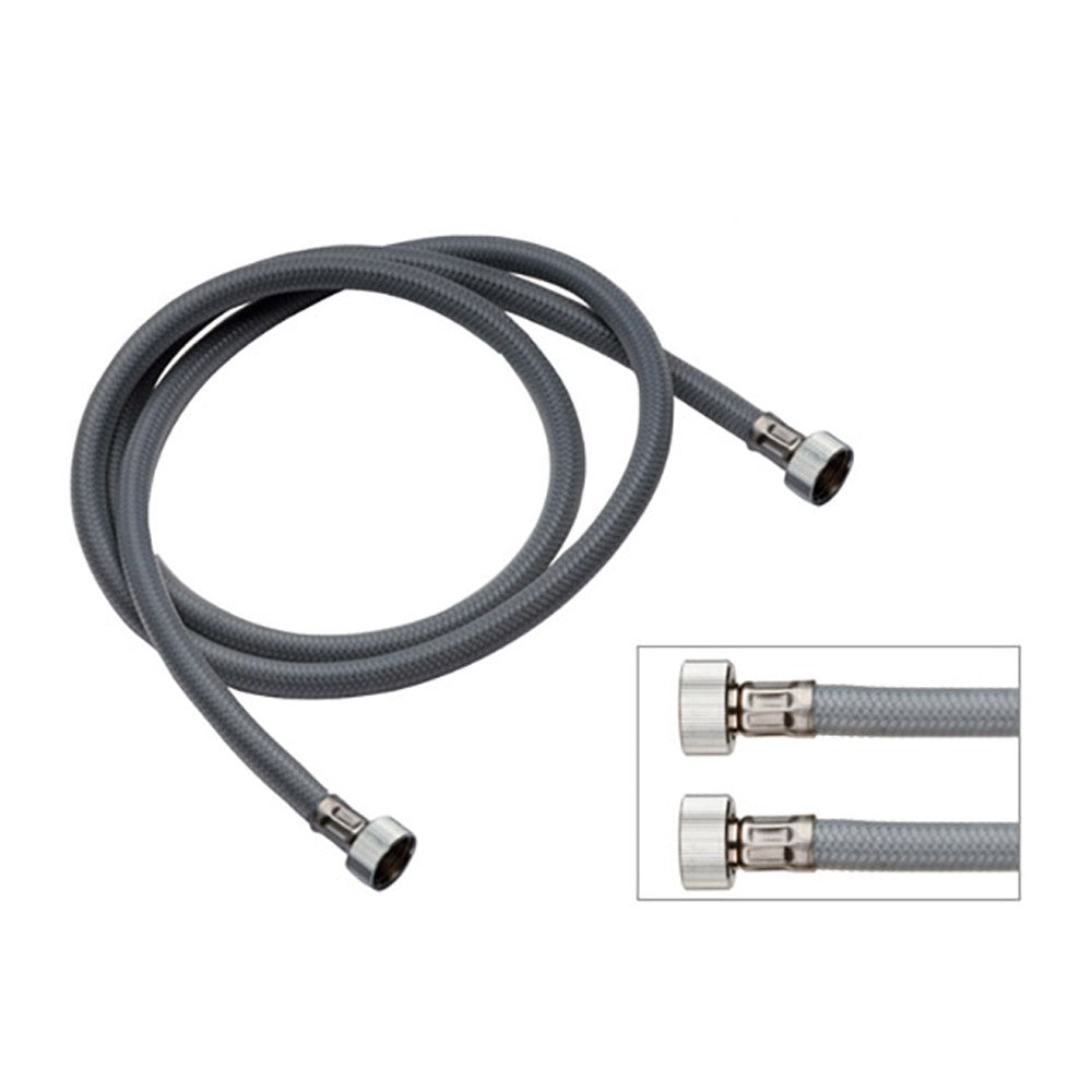 Flessibili per doccia retinato metallizzato in pvc doppia ghiera