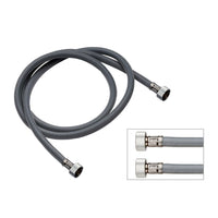 Flessibili per doccia retinato metallizzato in pvc doppia ghiera