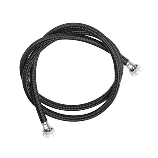 Flessibile per doccia in nylon nero doppia ghiera