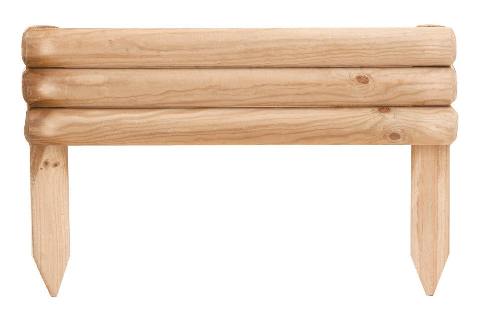 RECINTO STECCATO VAMPIRO 4 PZ. PER DELIMITARE AIUOLE CM.55X15+20H IN LEGNO DI PINO IMPREGNATO