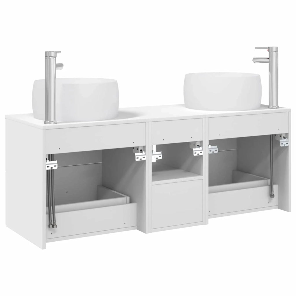 Set di mobili per il bagno 3 pz Bianco 49,5 x 44,5 x 66 cm 3405923