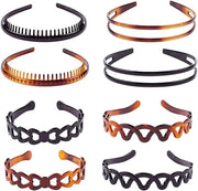 Set di 8 Fasciature per Capelli Unisex a forma di Dente di Squalo per Feste - Accessorio di Alta Qualità per Capelli - Fascia Creativa per Capelli - Decorazione per Capelli Divertente