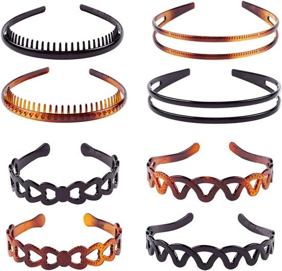 Set di 8 Fasciature per Capelli Unisex a forma di Dente di Squalo per Feste - Accessorio di Alta Qualità per Capelli - Fascia Creativa per Capelli - Decorazione per Capelli Divertente