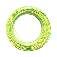 Cavo di messa a terra in rame 1,5 mm giallo-verde FY H07V-U, isolamento in PVC 450/750 V 100 m/rotolo