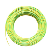 Cavo di messa a terra in rame 1,5 mm giallo-verde MYF H07V-K, isolamento in PVC 450/750 V 100 m/rotolo