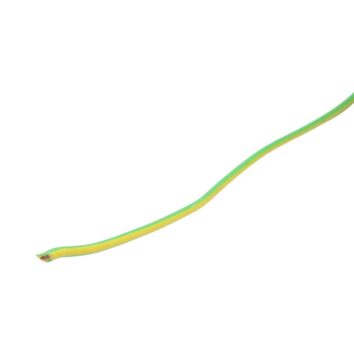 Cavo di messa a terra in rame 1,5 mm giallo-verde MYF H07V-K, isolamento in PVC 450/750 V 100 m/rotolo